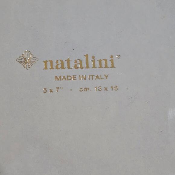 Natalini Red White Pearl of Inlay Picture Frame 5" x 7" NEW - Picture 2 of 3
